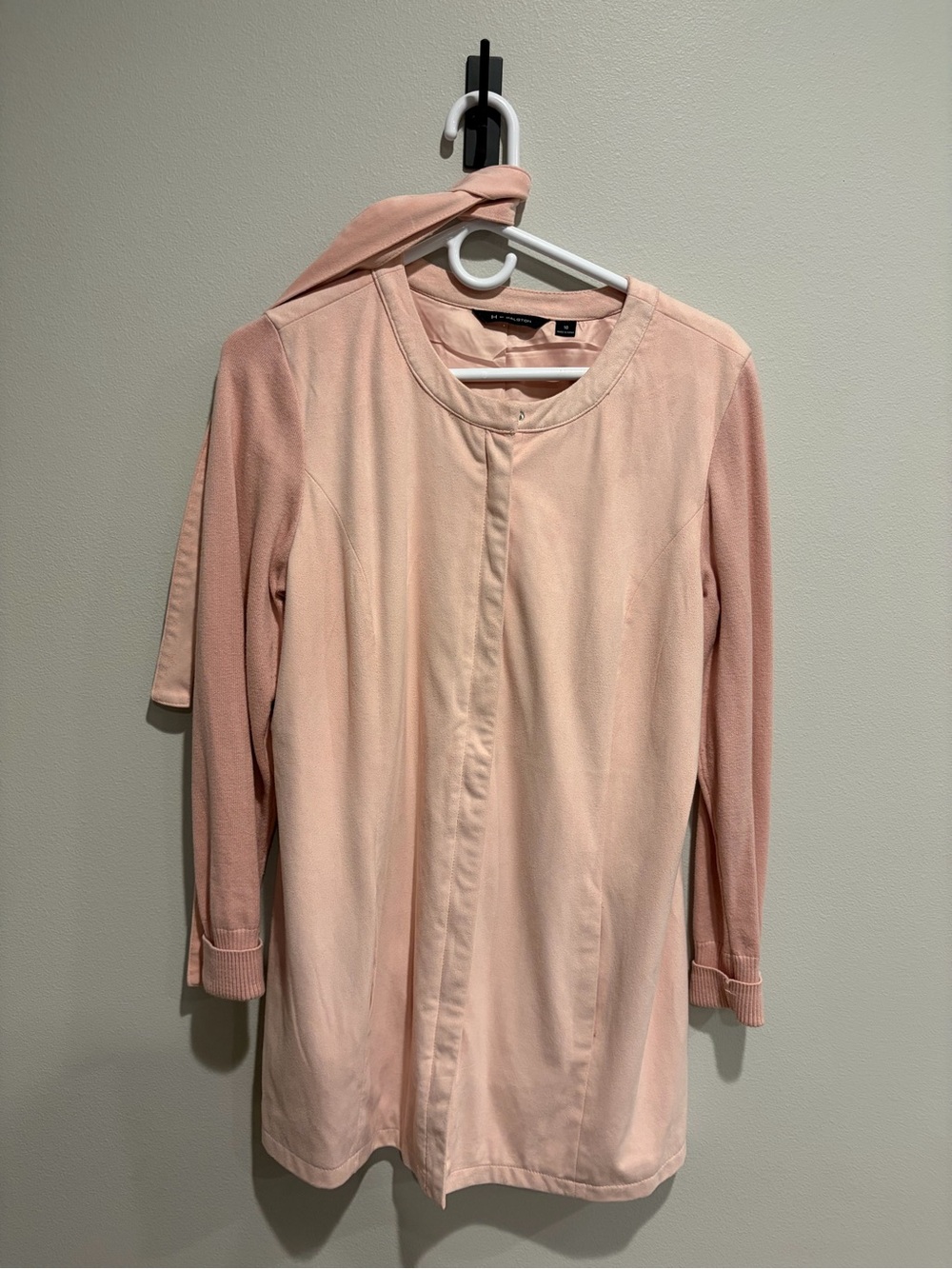 H by Halston Light Pink Trench Coat